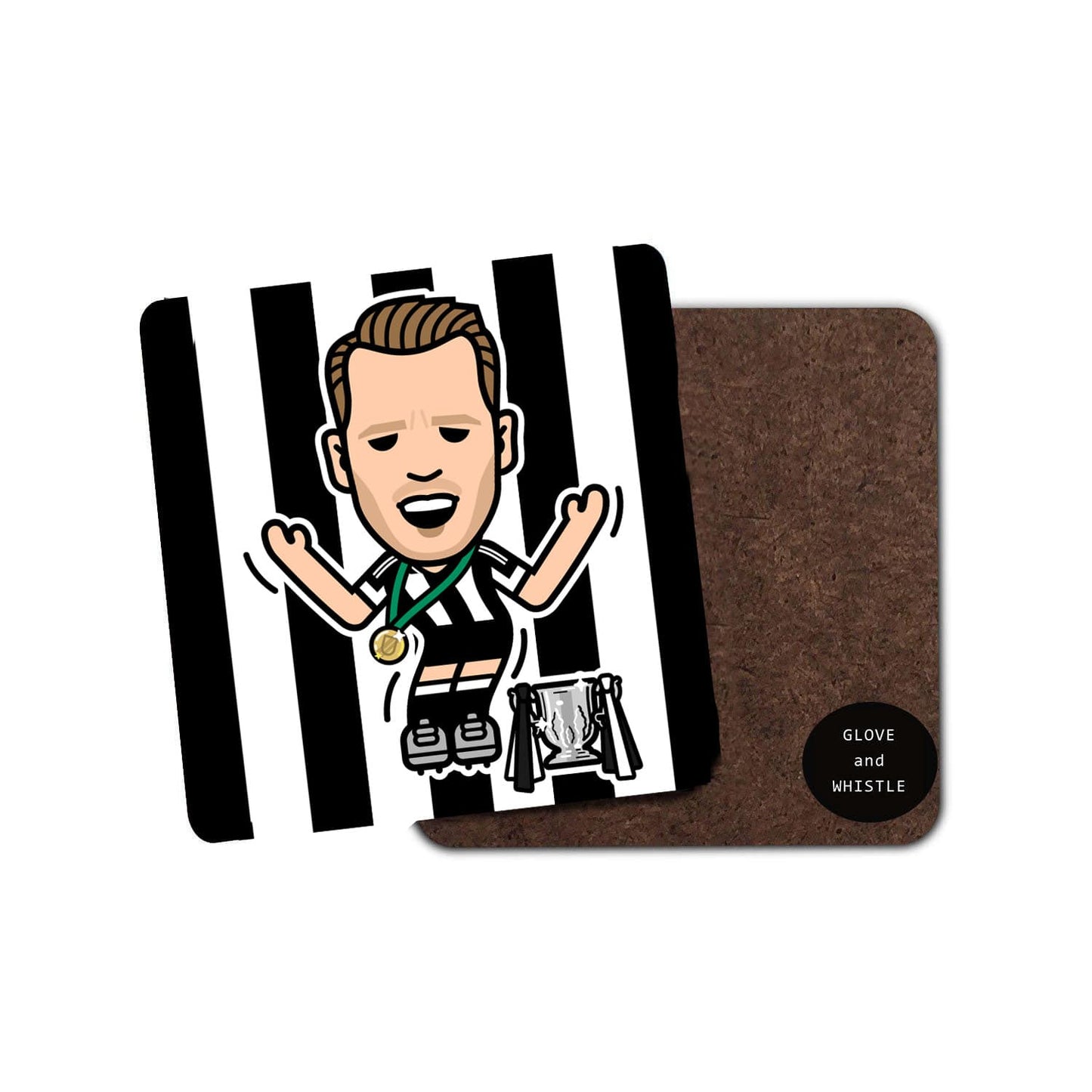 Dan Burn Cup Celebration Newcastle United Coaster