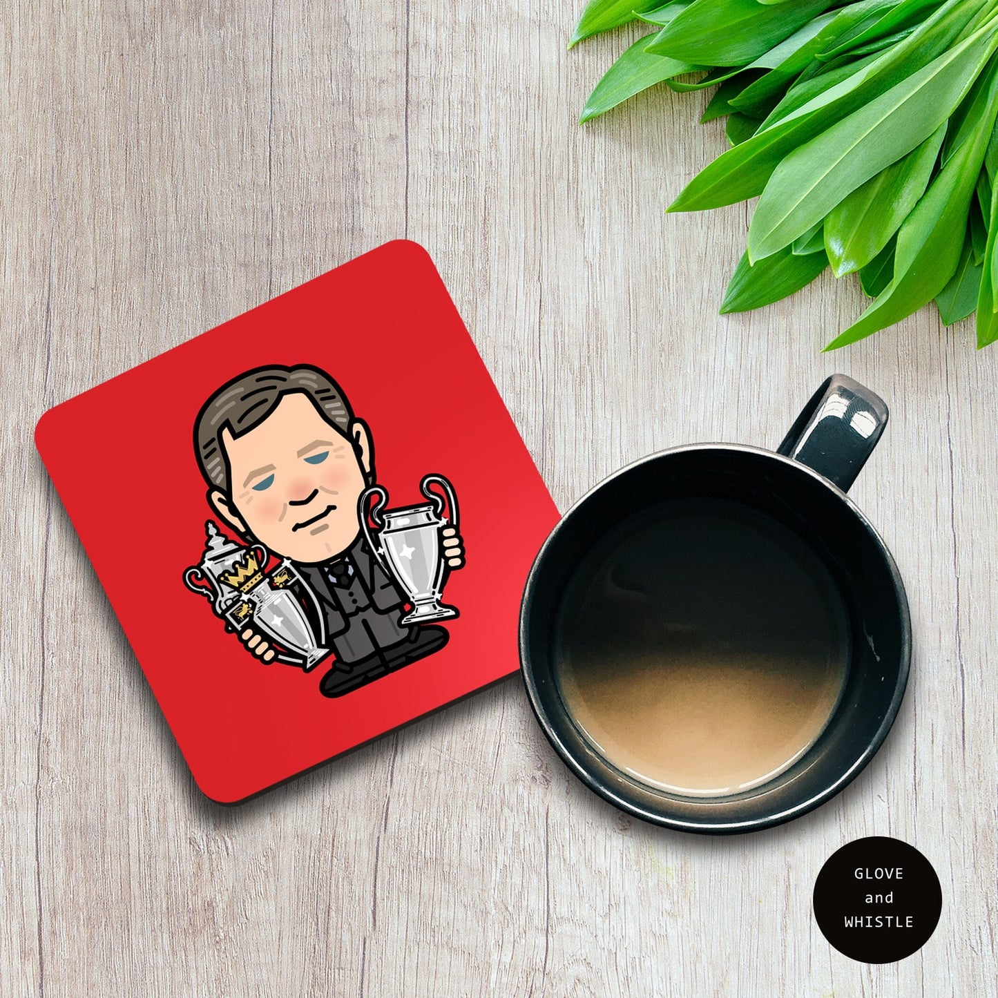 Alex Ferguson Manchester United Treble Coaster