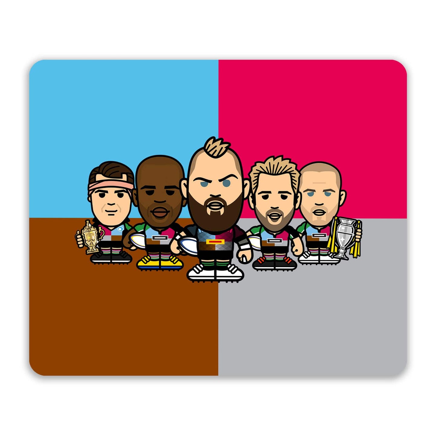 Harlequins Legends Mouse Mat