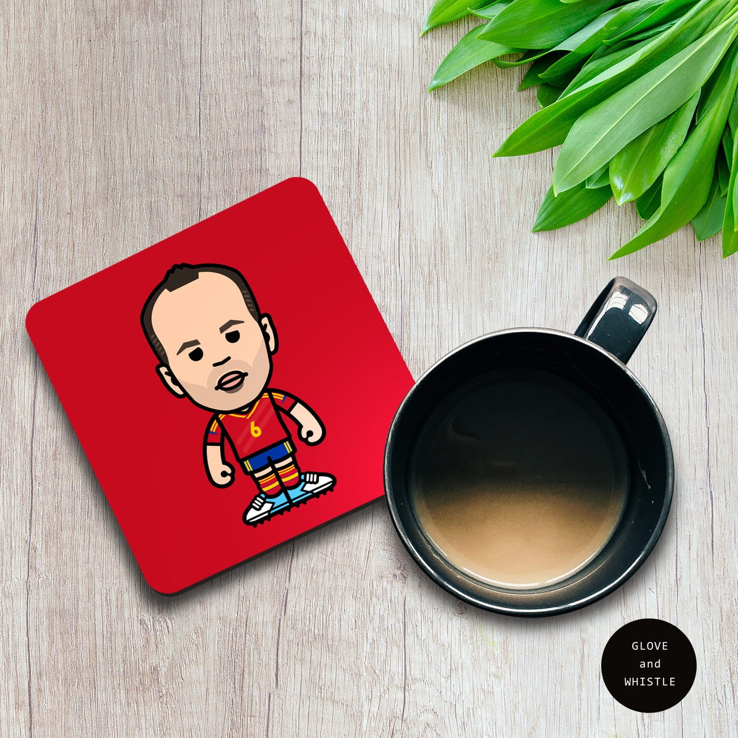 Andres Iniesta Spain Coaster