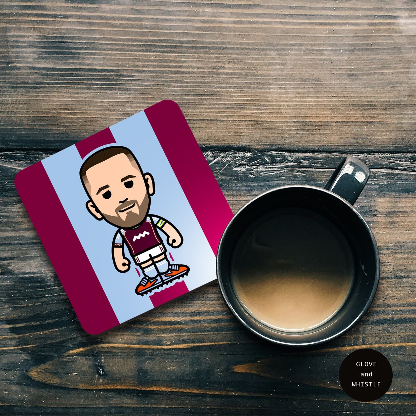 John McGinn Aston Villa Coaster
