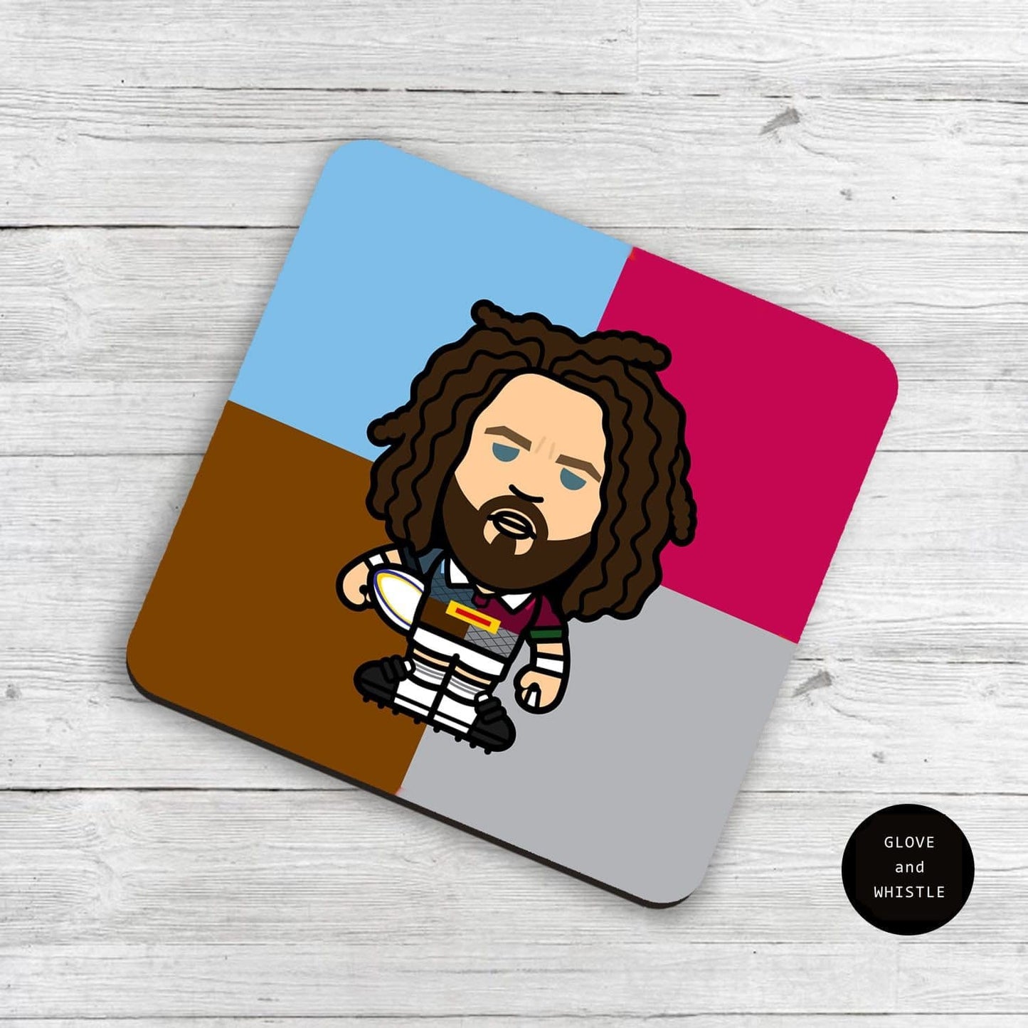 Adam Jones Harlequins Coaster