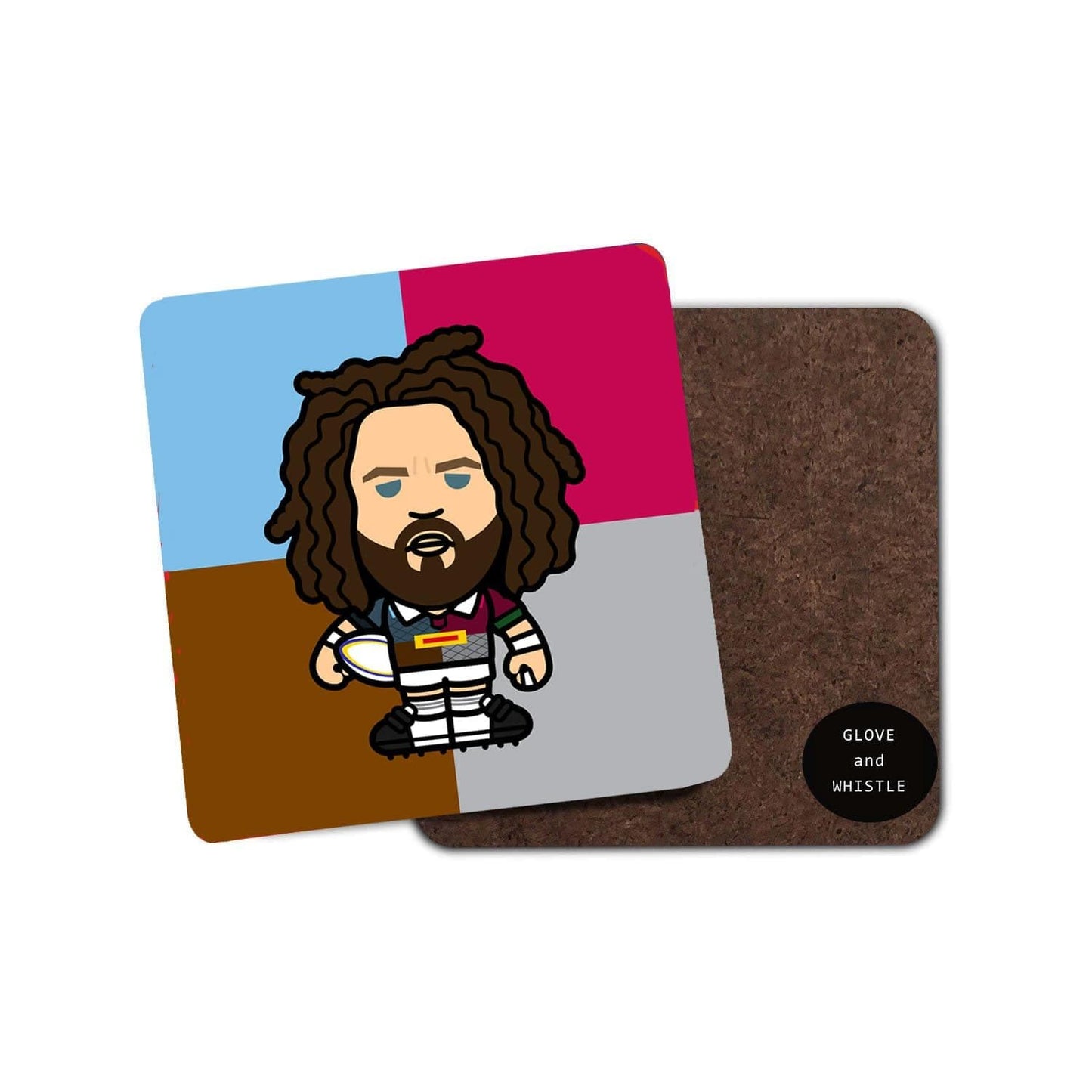 Adam Jones Harlequins Coaster