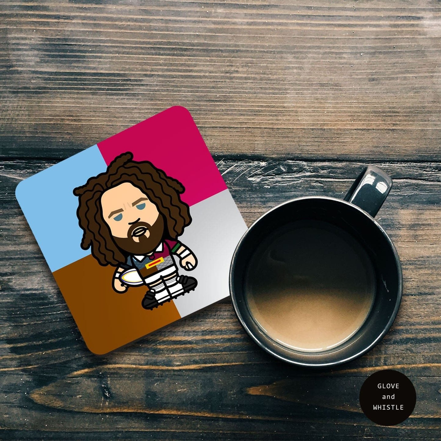 Adam Jones Harlequins Coaster
