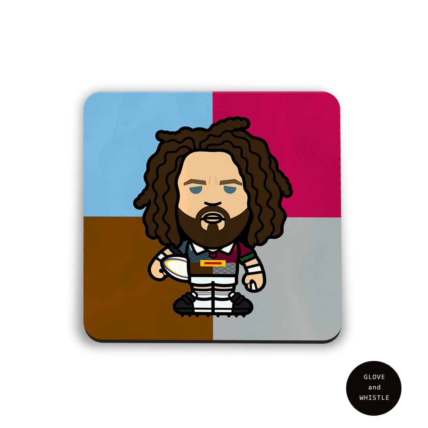 Adam Jones Harlequins Coaster