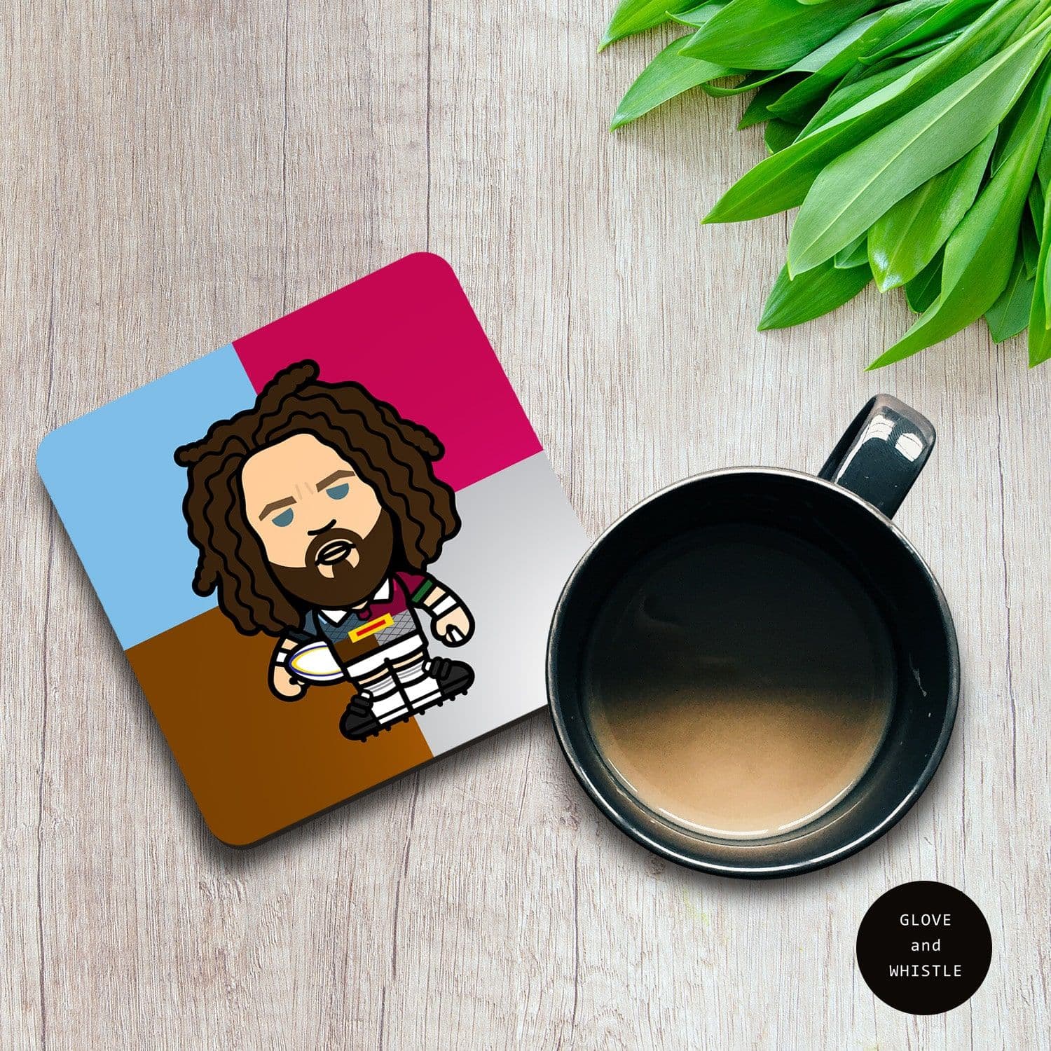 Adam Jones Harlequins Coaster