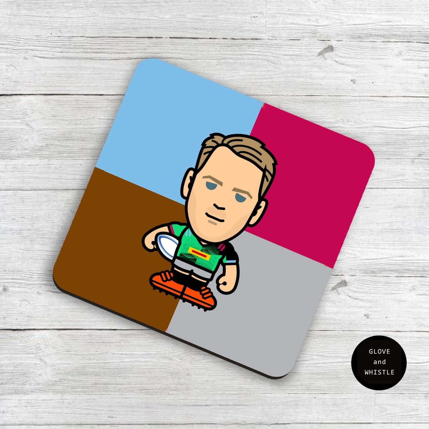 Alex Dombrandt Harlequins Coaster