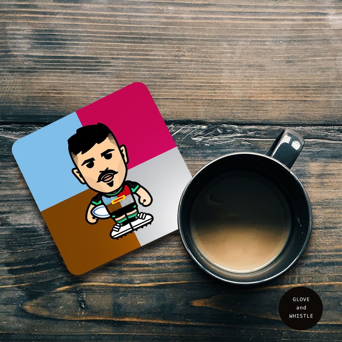 Cadan Murley Harlequins Coaster