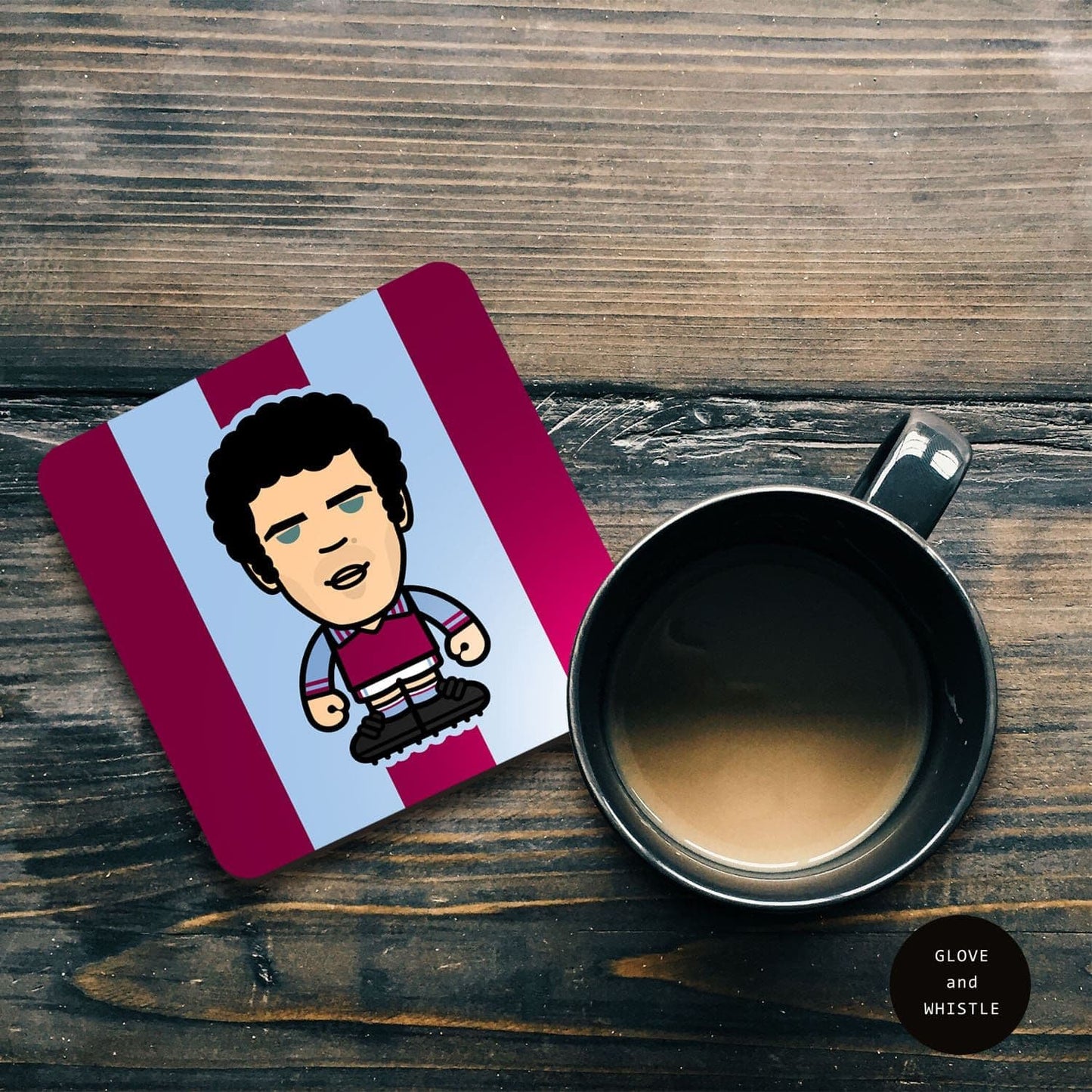 Charlie Aitken Aston Villa Coaster