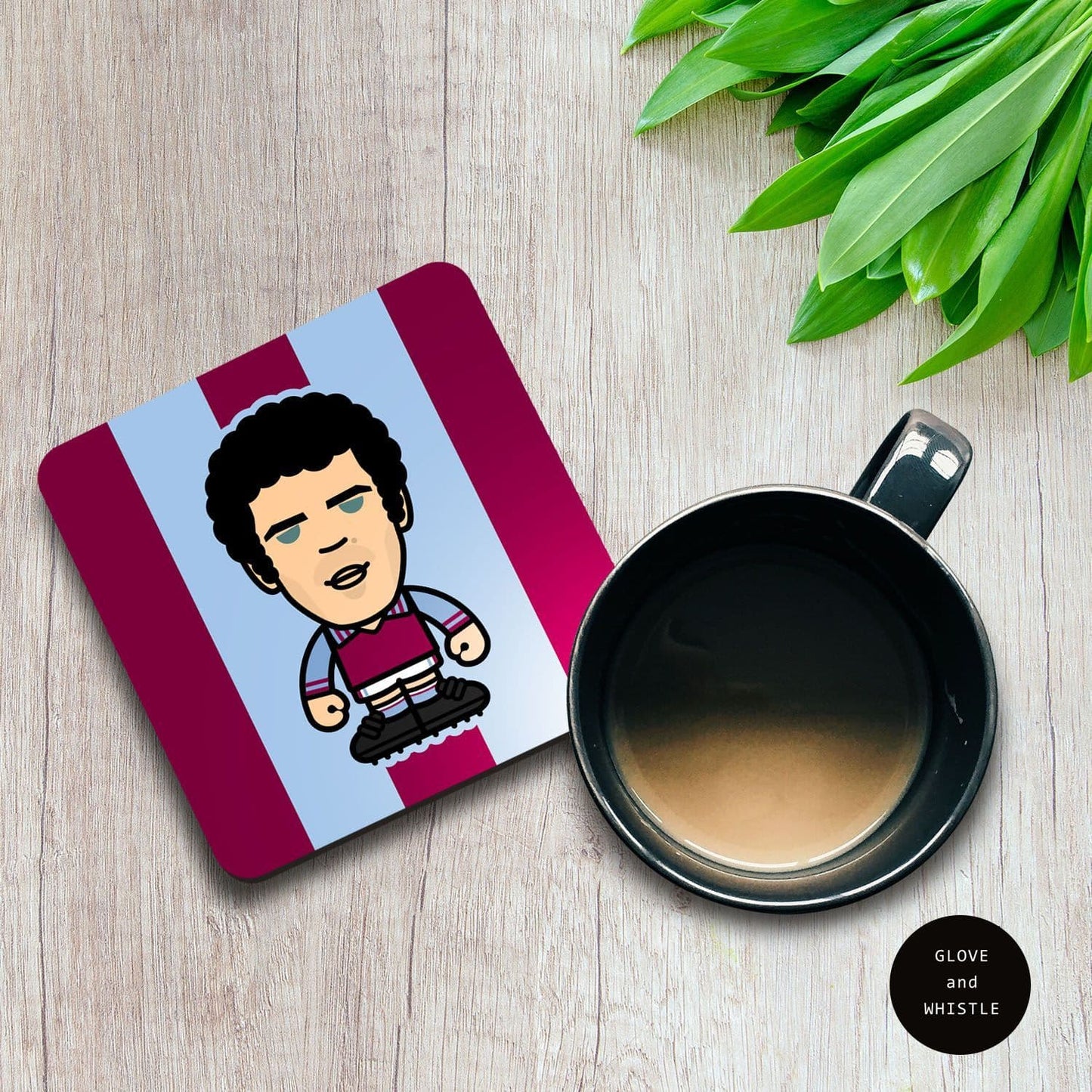 Charlie Aitken Aston Villa Coaster