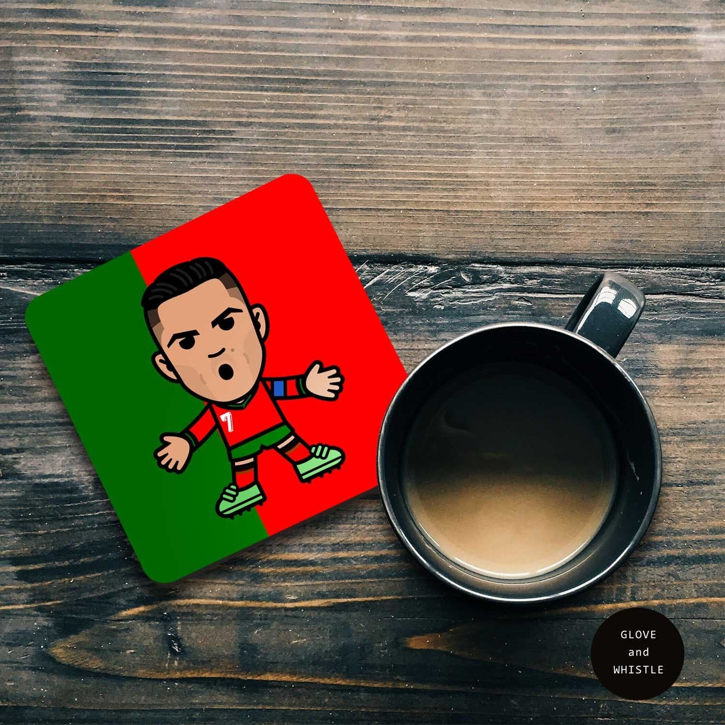 Cristiano Ronaldo Portugal Coaster
