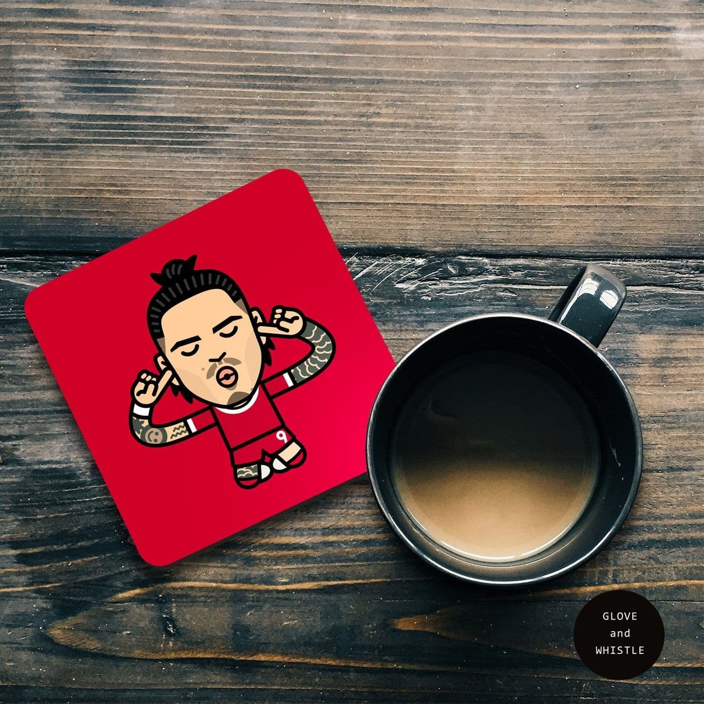 Darwin Nunez Celebration Liverpool Coaster