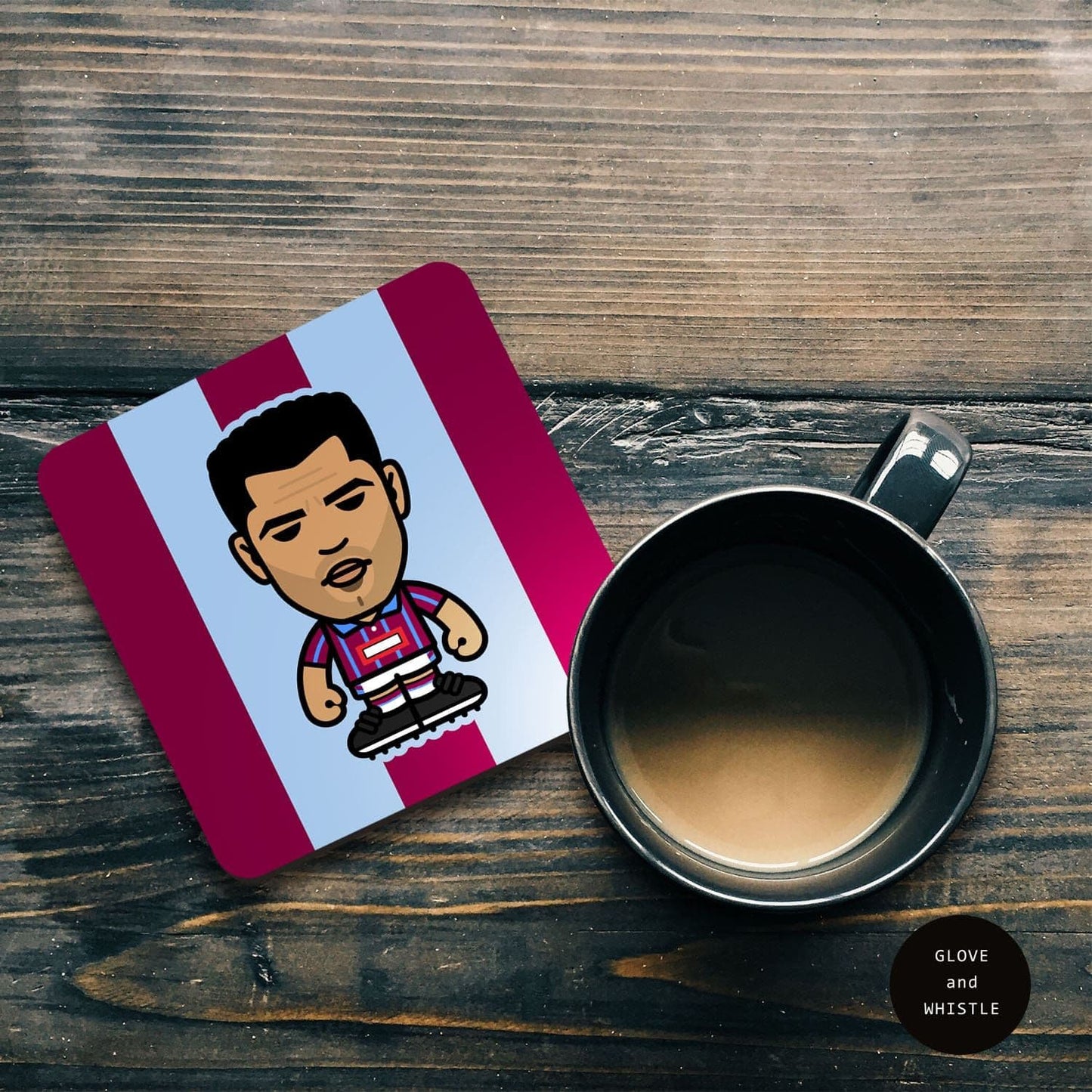 Paul McGrath Aston Villa Coaster
