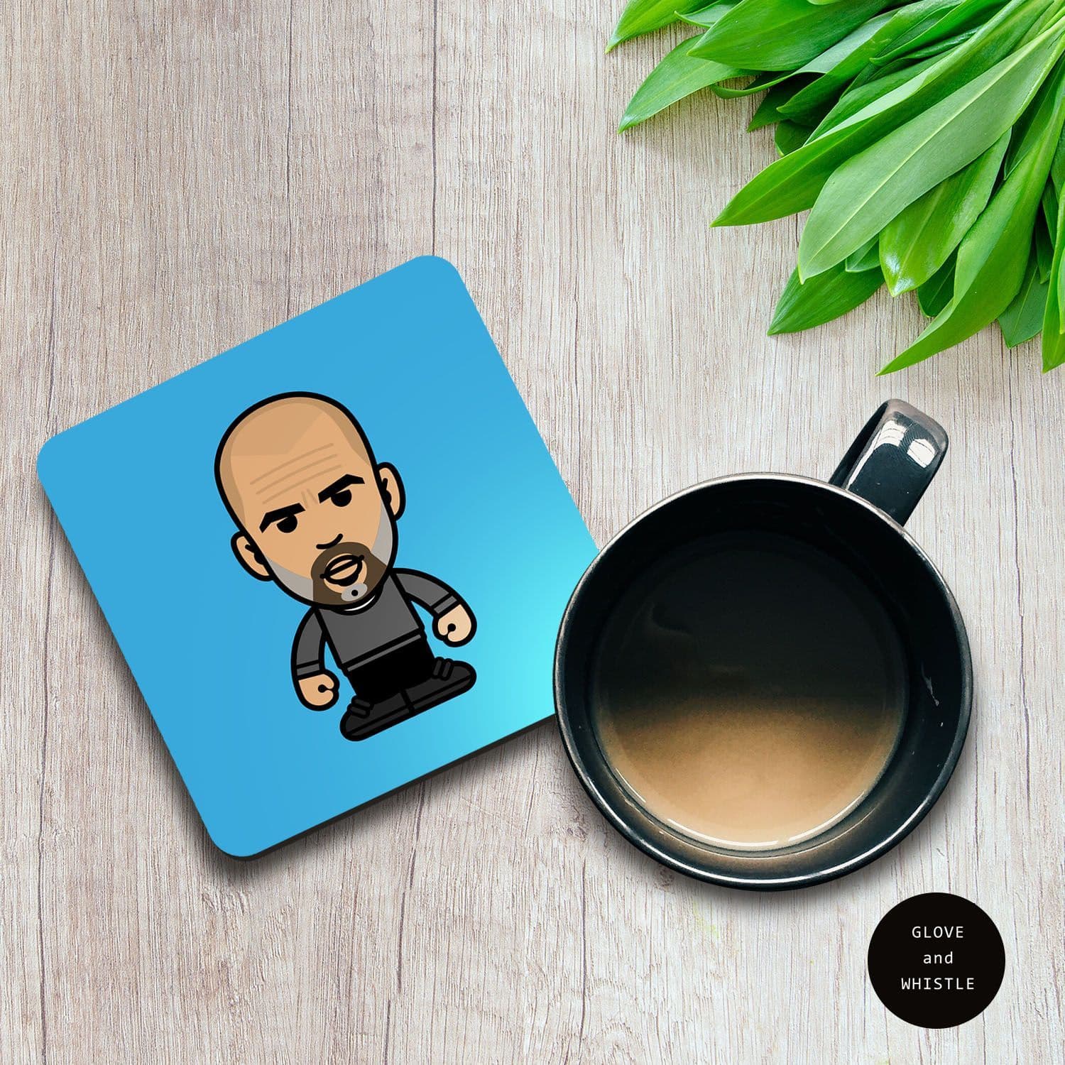 Pep Guardiola Manchester City Coaster