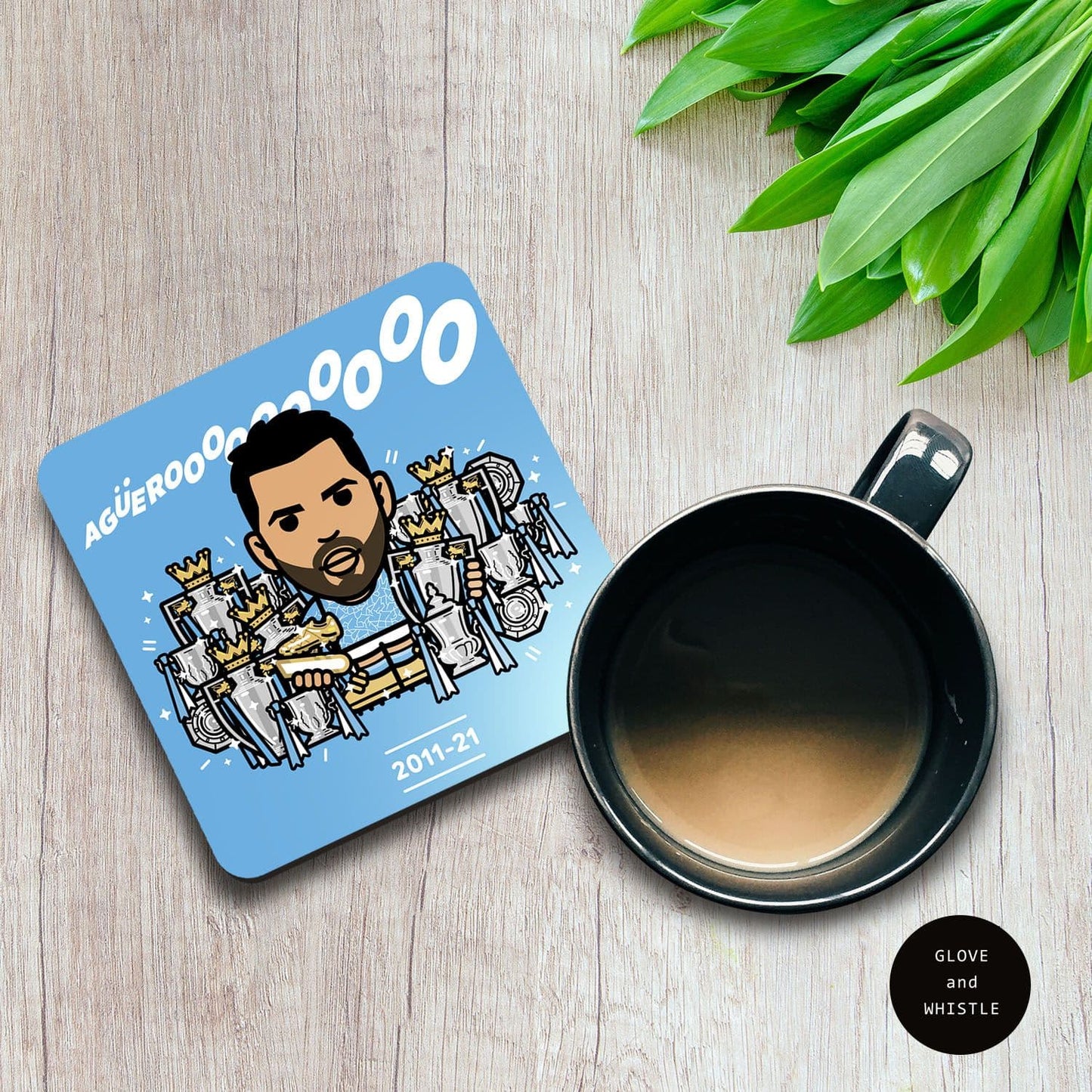 Sergio Aguero Manchester City Coaster