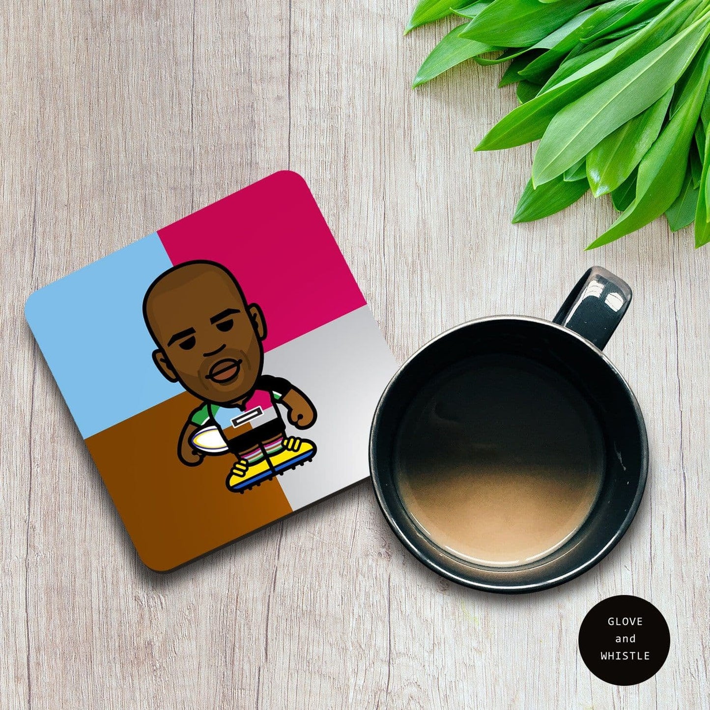 Ugo Monye Harlequins Coaster