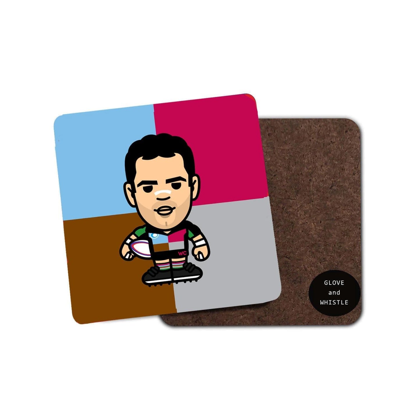 Will Carling Harlequins Coaster