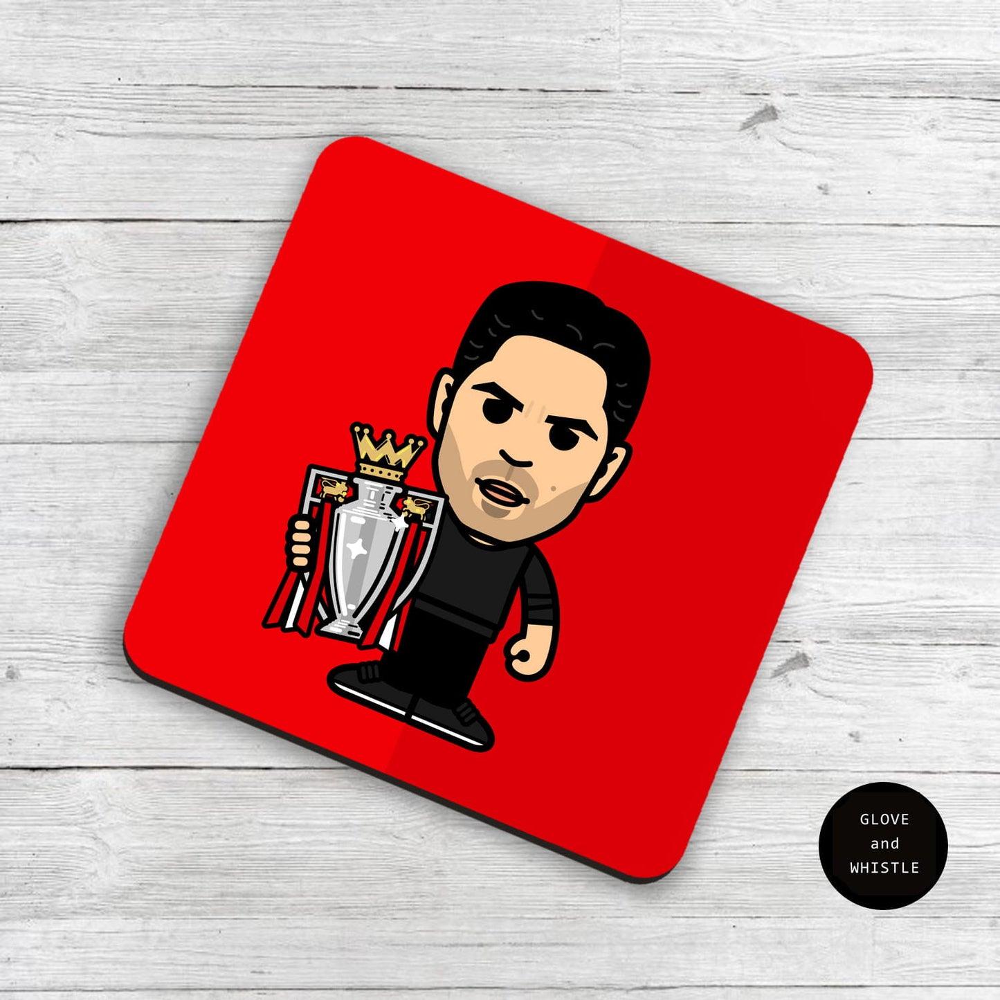 Mikel Arteta Champion Arsenal Coaster