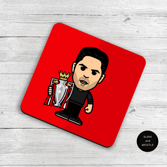 Mikel Arteta Champion Arsenal Coaster