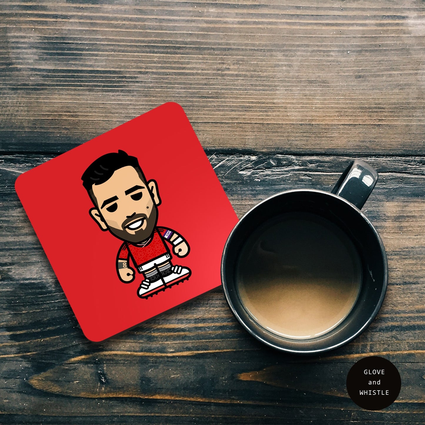 Bruno Fernandes Manchester United Coaster