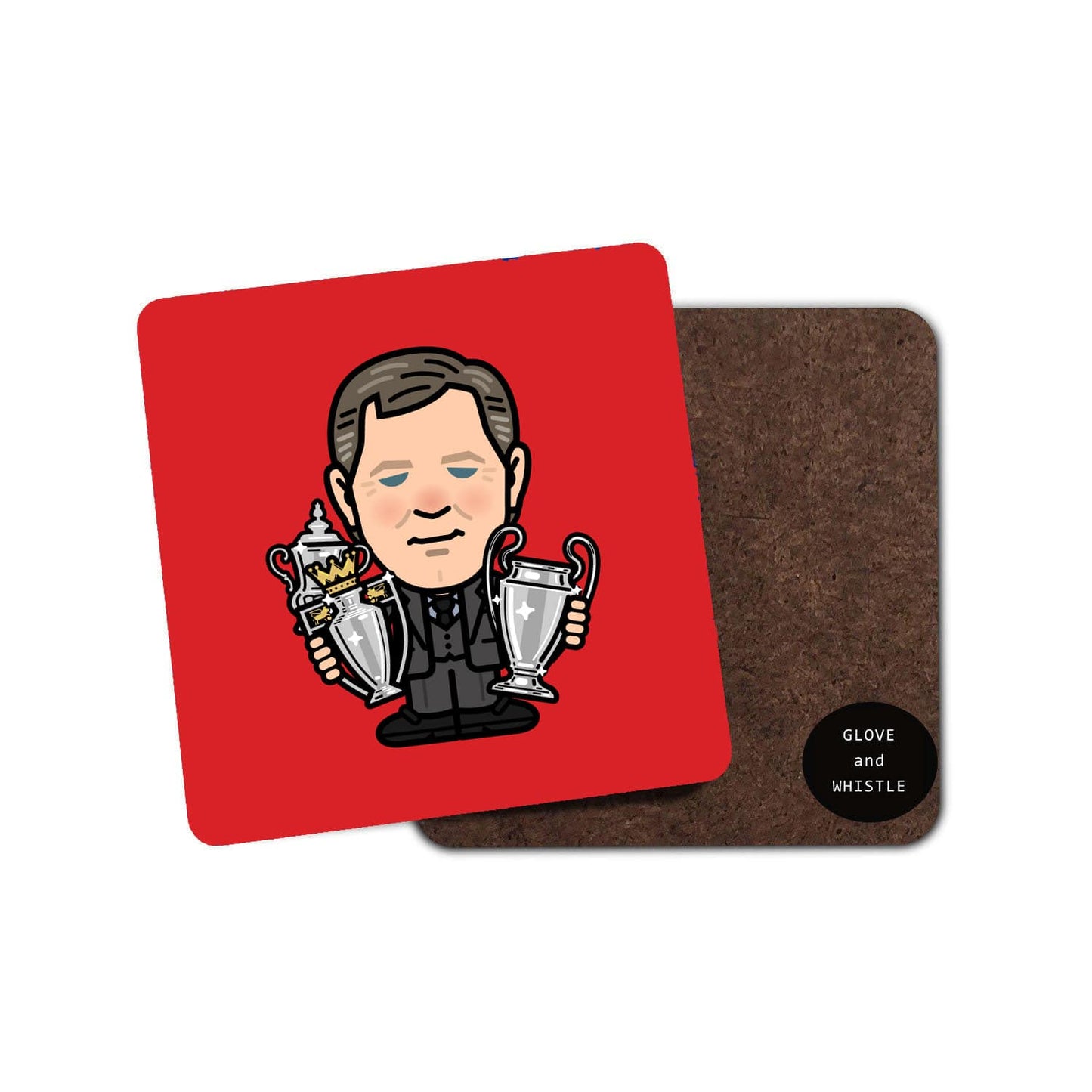 Alex Ferguson Manchester United Treble Coaster