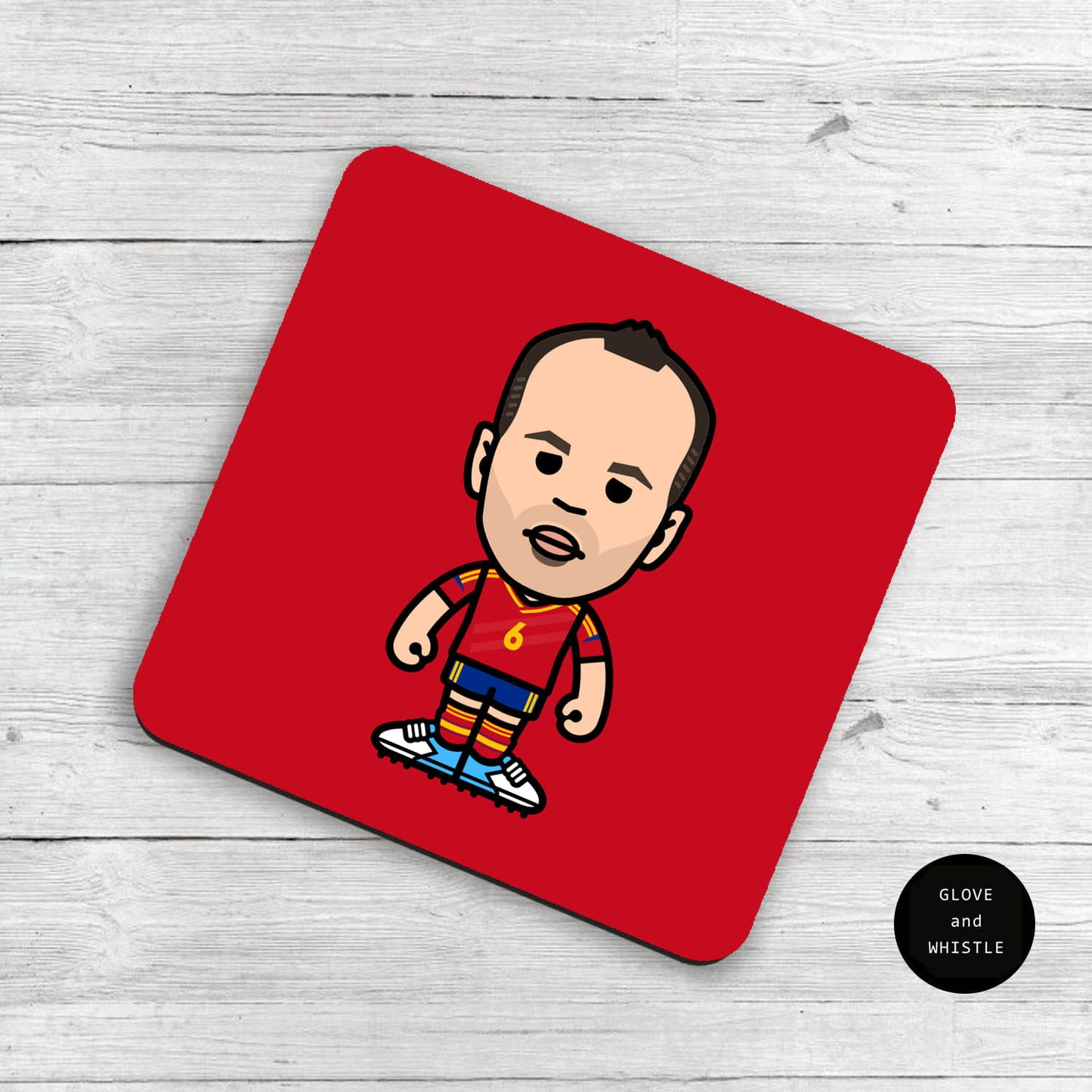 Andres Iniesta Spain Coaster