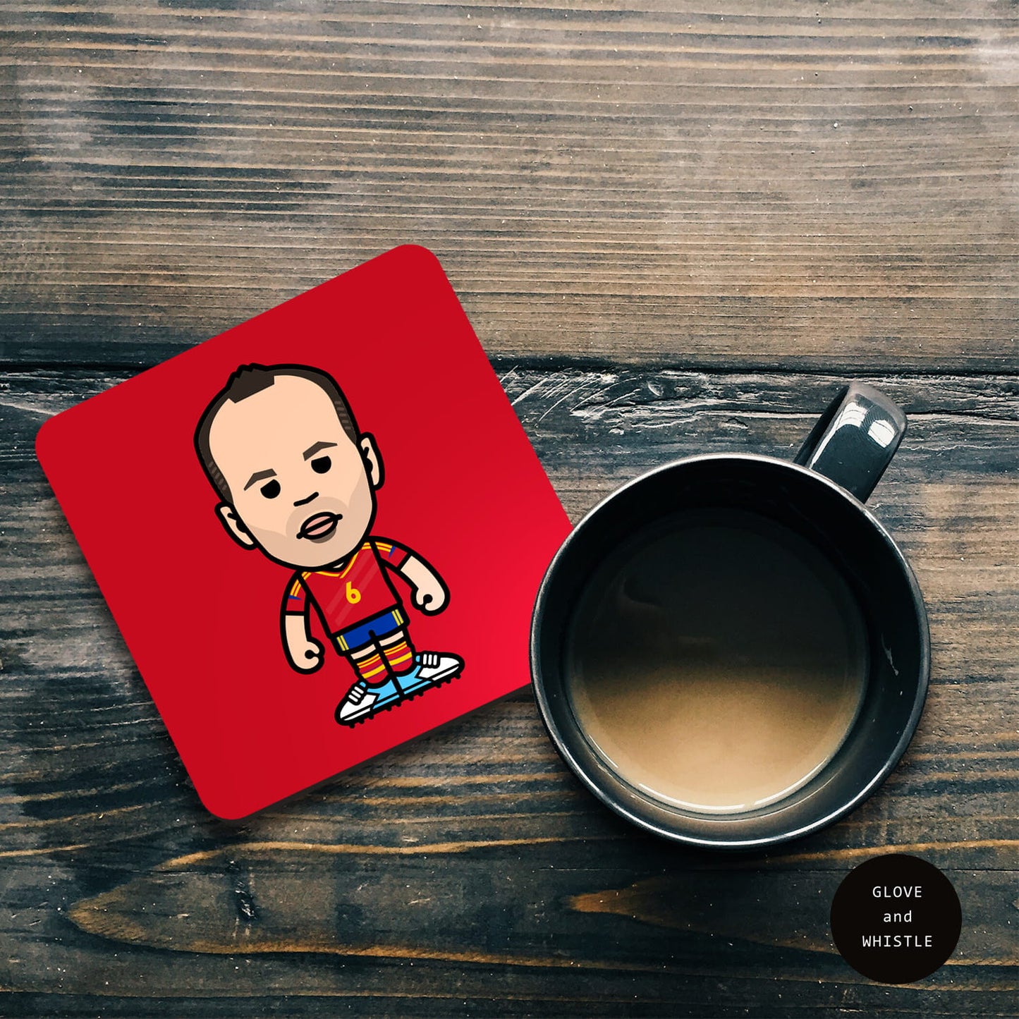 Andres Iniesta Spain Coaster