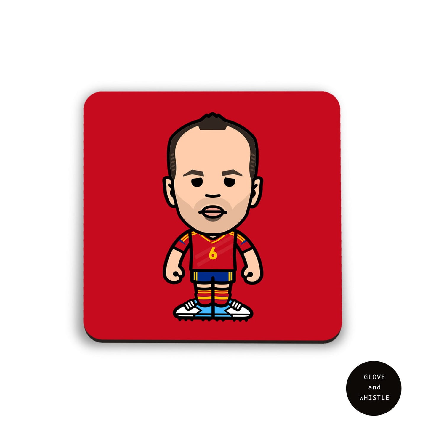 Andres Iniesta Spain Coaster