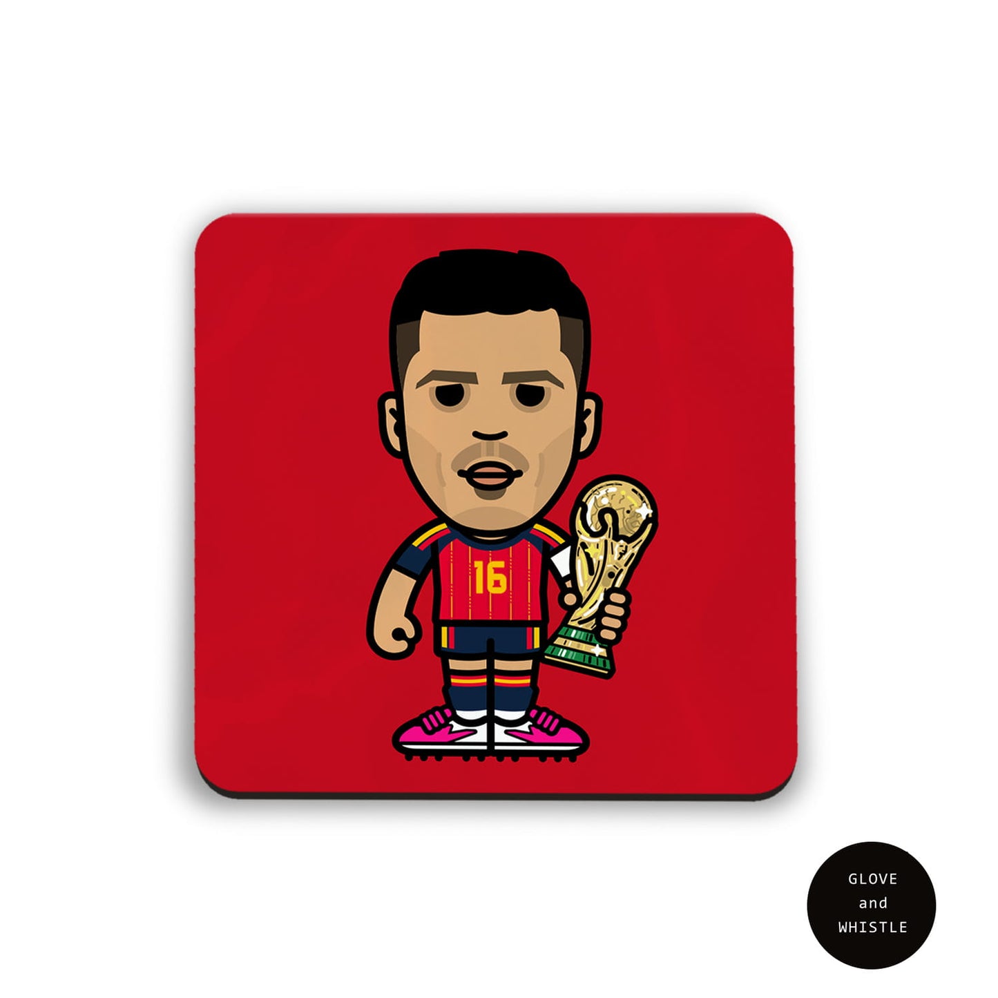 Rodri Champion Spain Coaster