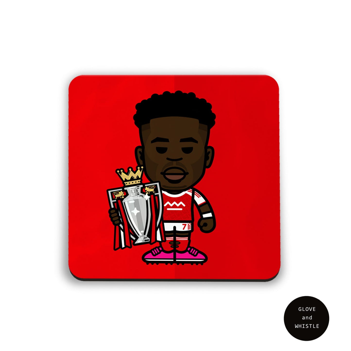 Bukayo Saka Champion Arsenal Coaster