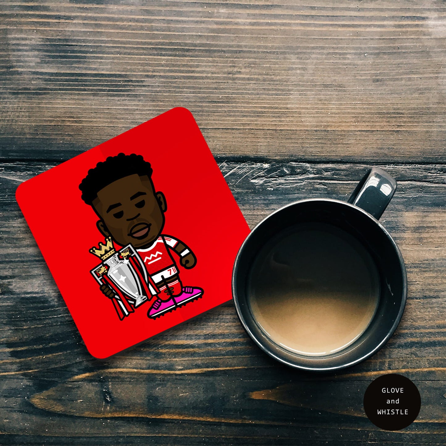 Bukayo Saka Champion Arsenal Coaster