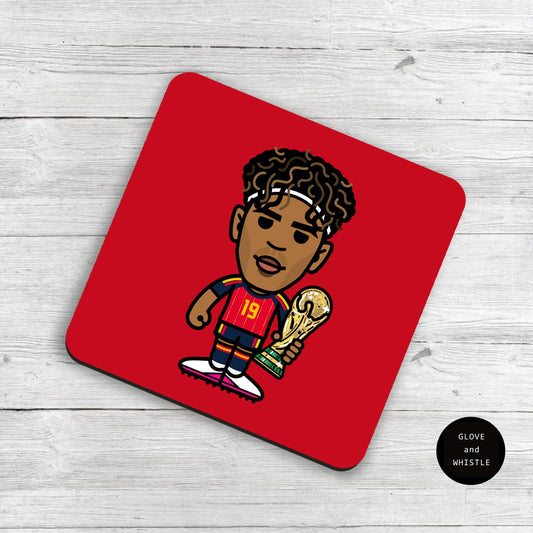 Lamine Yamal Champion Spain Coaster