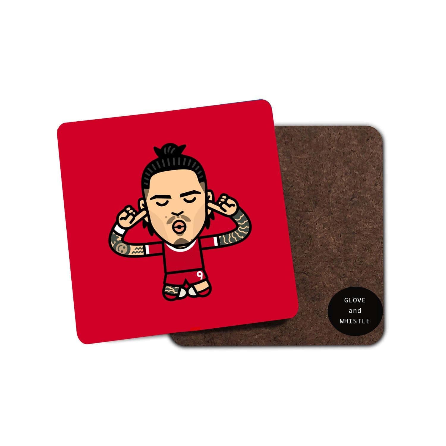 Darwin Nunez Celebration Liverpool Coaster
