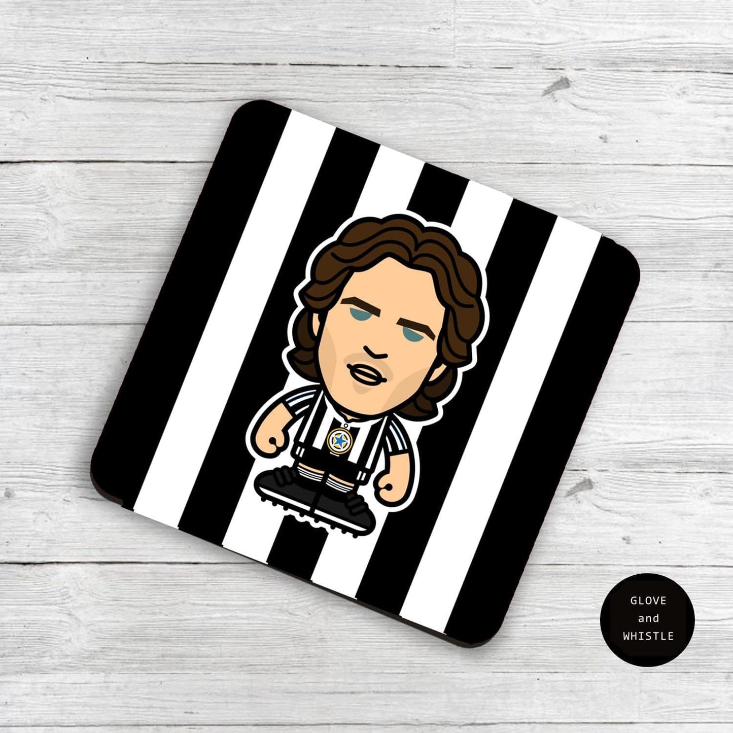 David Ginola Newcastle United Coaster Newcastle United Gift Idea