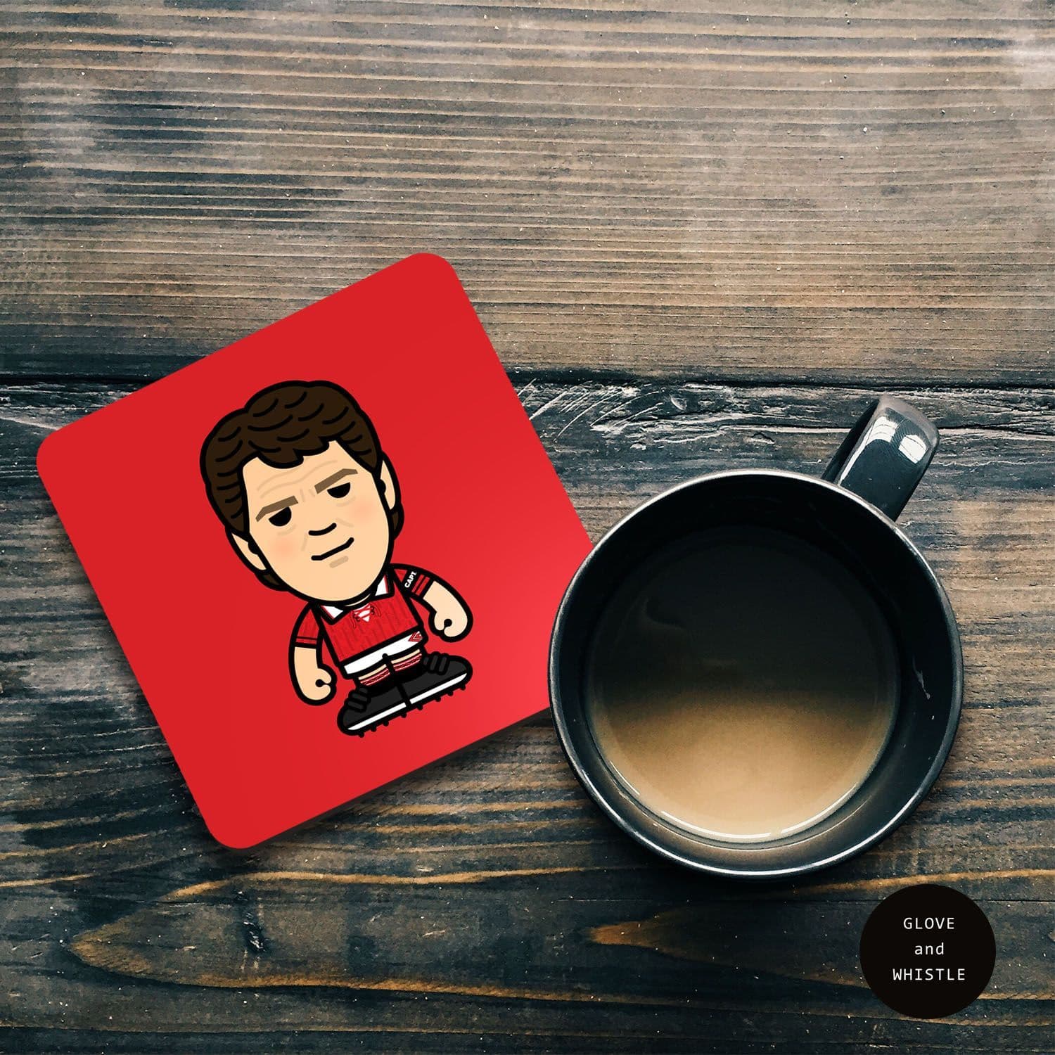 Steve Bruce Manchester United Coaster